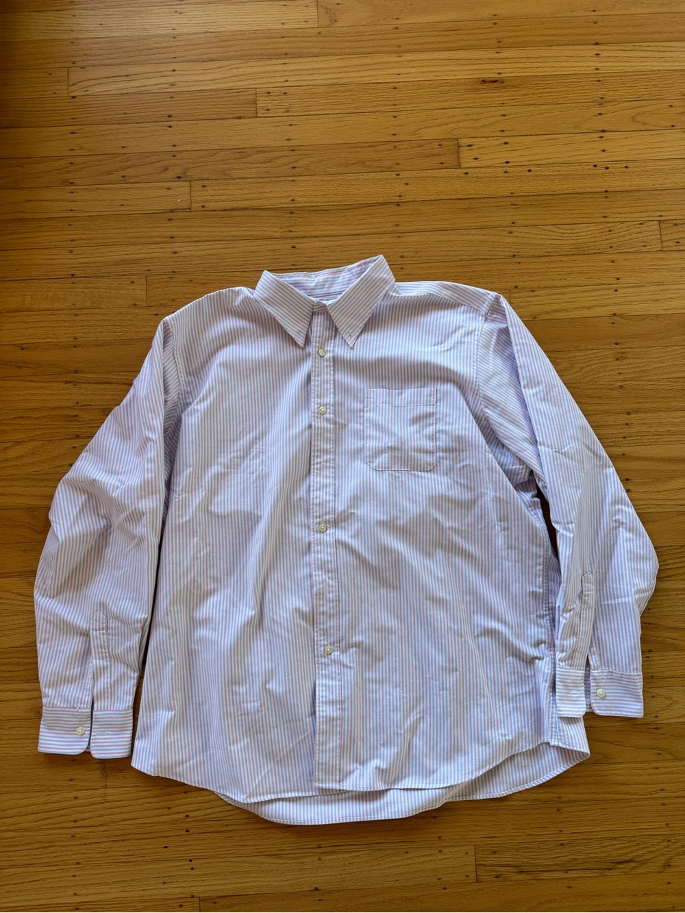 J Press Oxford Button Shirt Striped Men’s 17.5